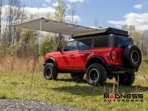 Ford Bronco Roof Rack Awning - Retractable - 6'6" x 9'8" Ford Bronco Roof Rack Awning - Retractable - 6'6" x 9'8"
